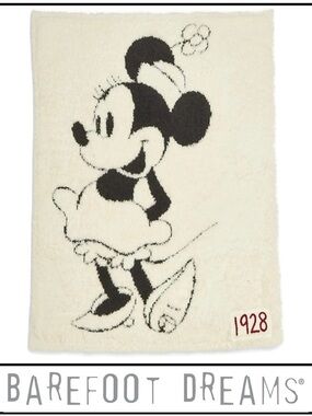 NWT 🆕 Minnie x Barefoot Dreams Throw Blanket, travel, hotel, baby blankie & more